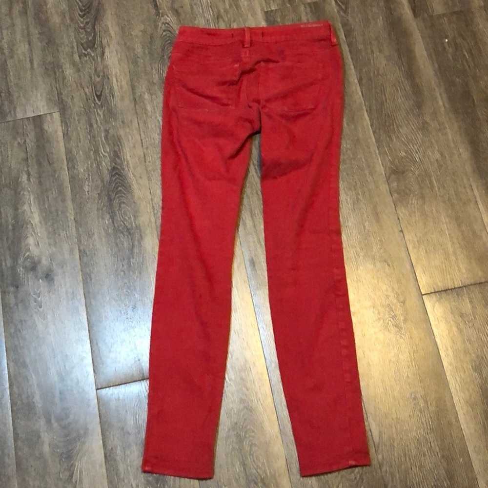 Red Denim Leggings - Picture 3 of 6